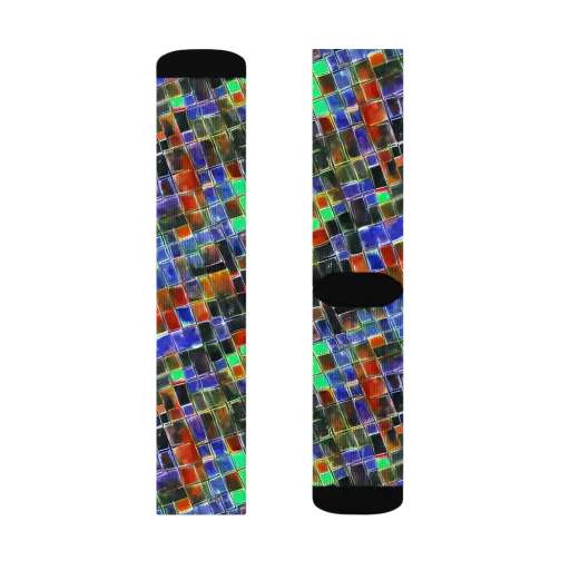 Neon Tesserae on a Socks