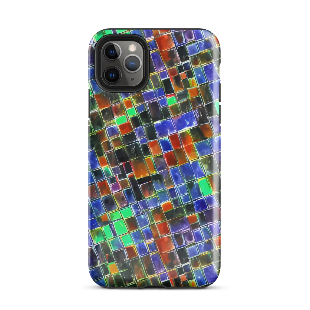 Neon Tesserae on Tough Case for iPhone® — Front