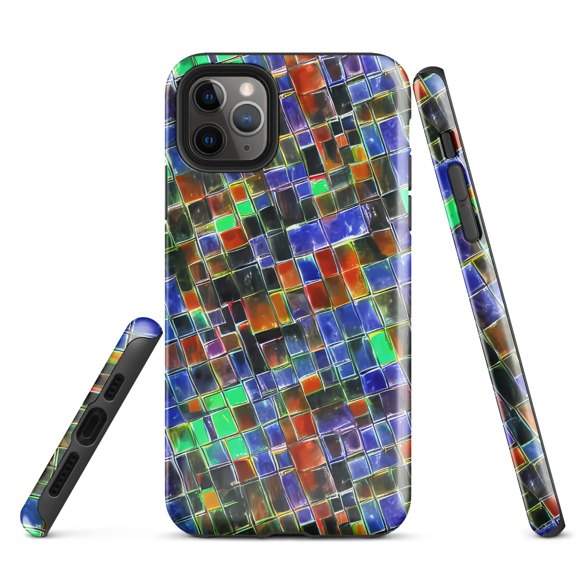 Neon Tesserae on Tough Case for iPhone® — Front