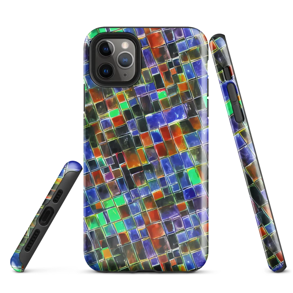 Neon Tesserae on Tough Case for iPhone® — Front