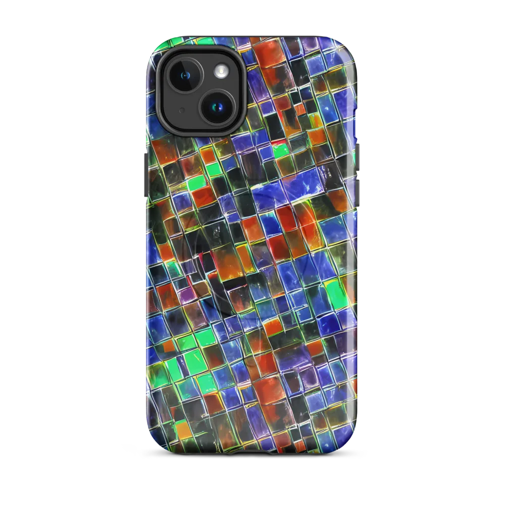 Neon Tesserae on MagSafe Tough Case for iPhone® — Front