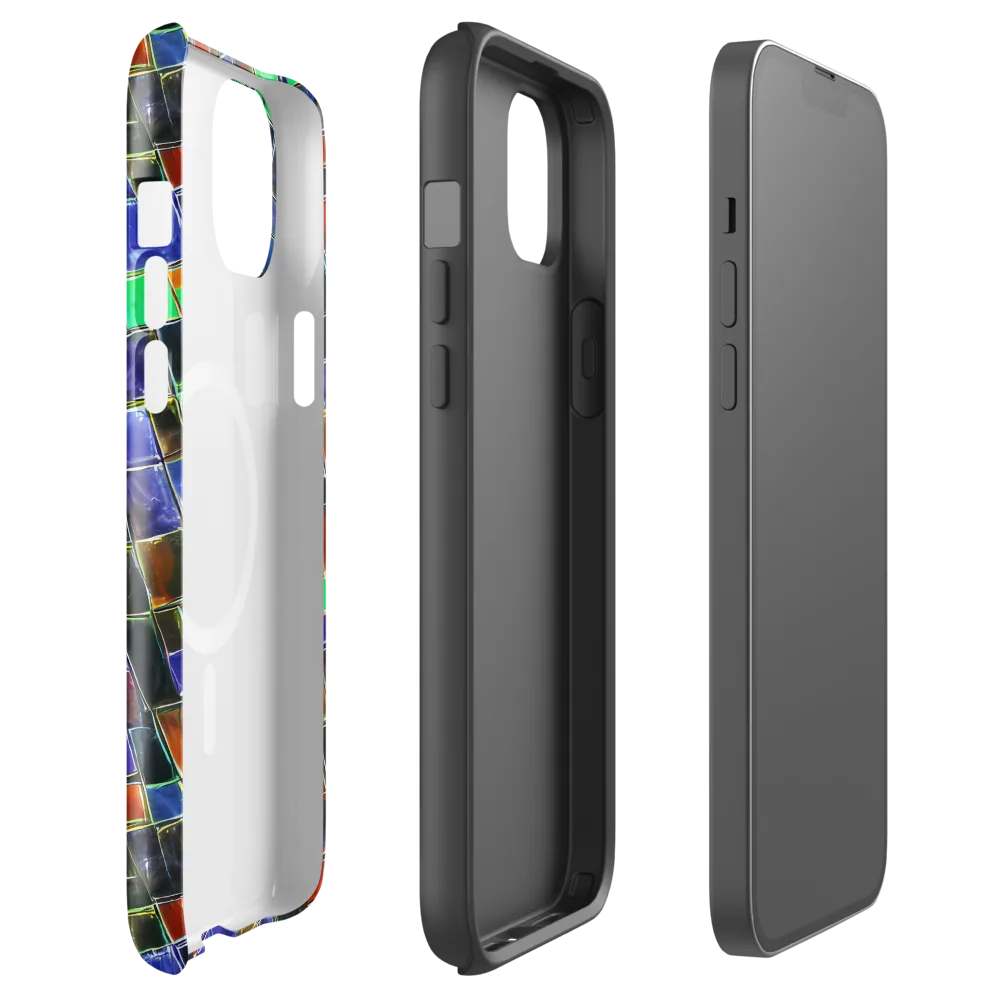 Neon Tesserae on MagSafe Tough Case for iPhone® — Front