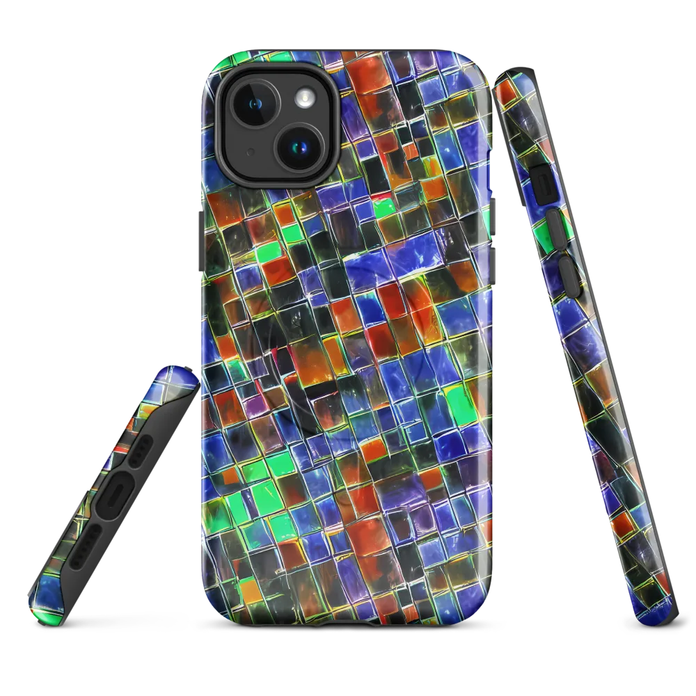 Neon Tesserae on MagSafe Tough Case for iPhone® — Front