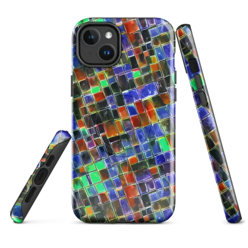 Neon Tesserae on a MagSafe Tough Case for iPhone®