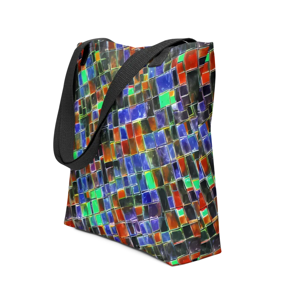 Neon Tesserae on Tote Bag — Front