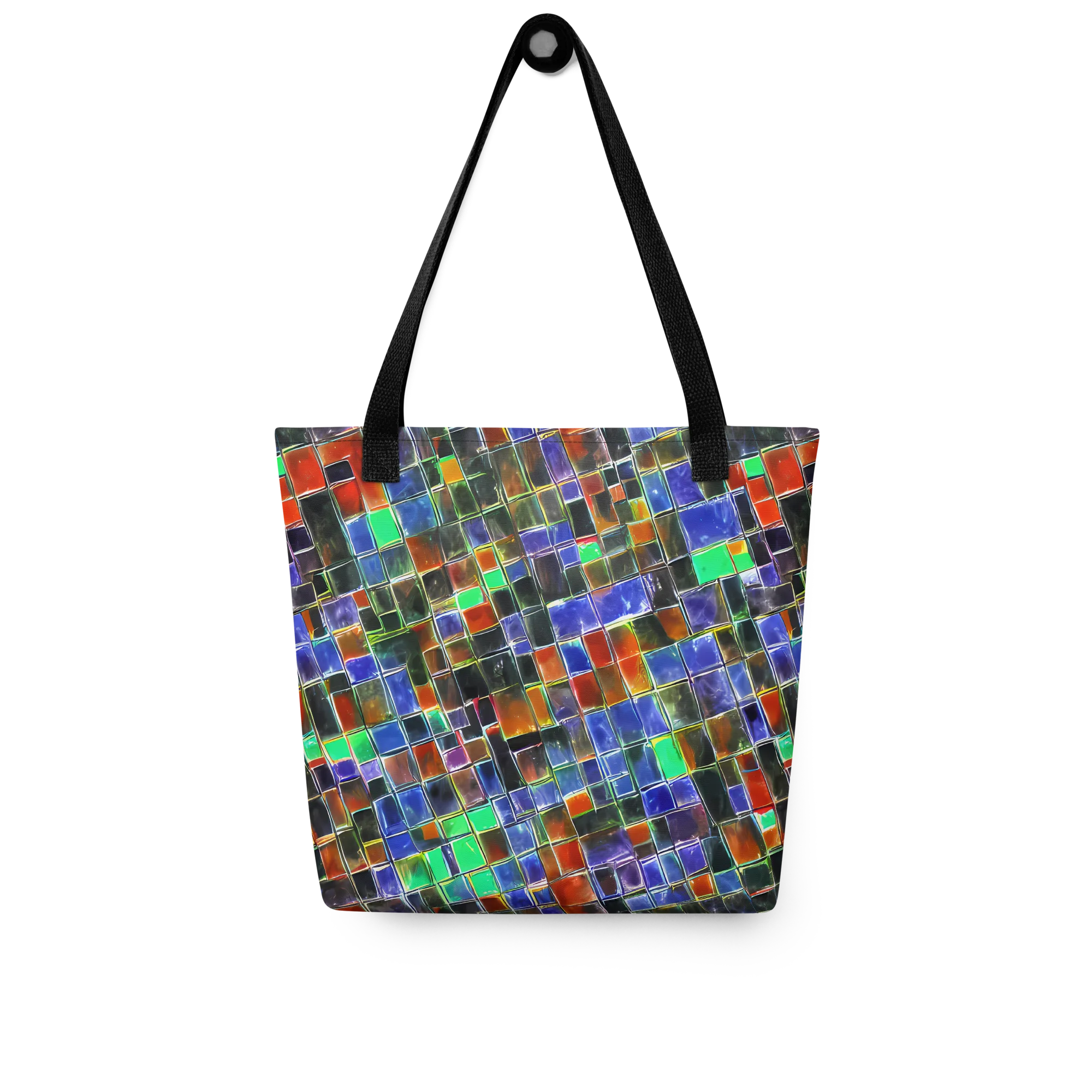 Neon Tesserae on Tote Bag — Front
