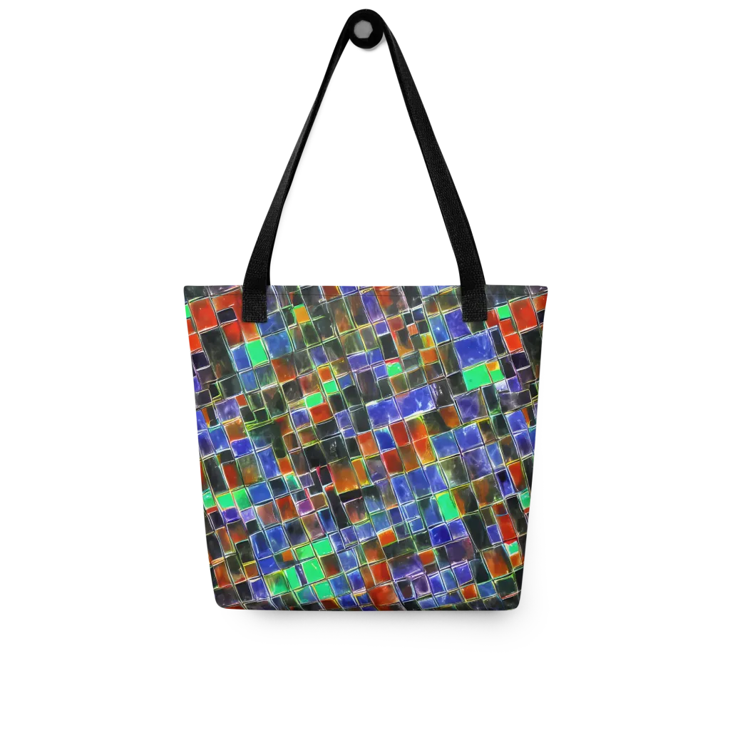 Neon Tesserae on Tote Bag — Front