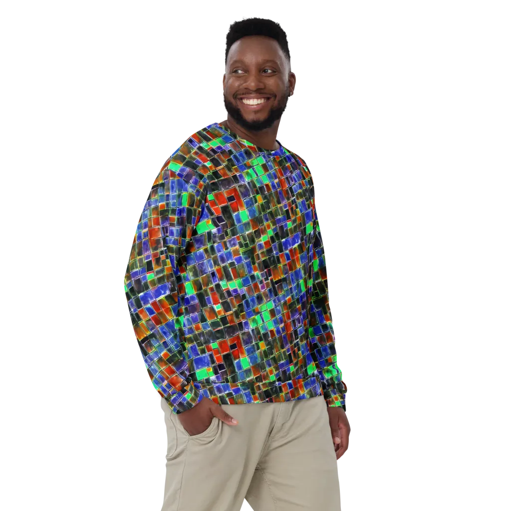 Neon Tesserae on Sweatshirt — Front
