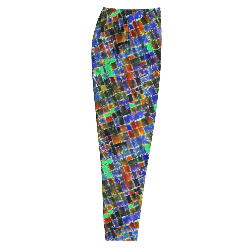 Neon Tesserae on Men's Joggers — Right