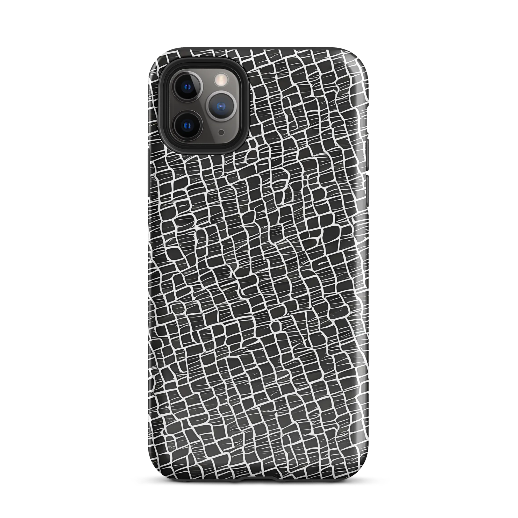 Ivory Grid on Tough Case for iPhone® — Front