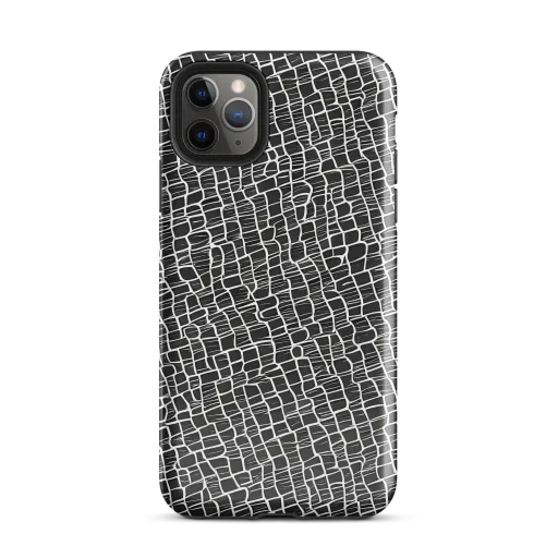 Ivory Grid on a Tough Case for iPhone®