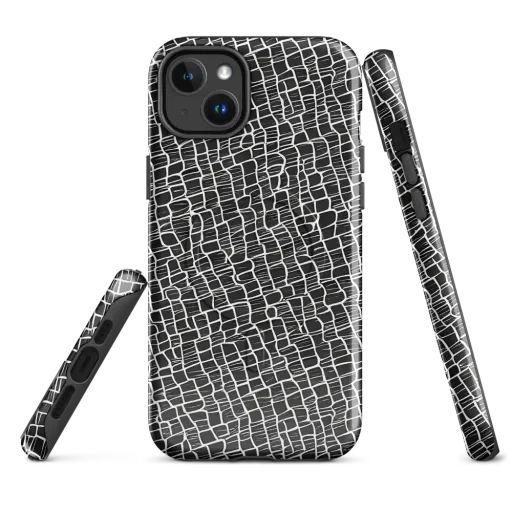 Ivory Grid on a MagSafe Tough Case for iPhone®