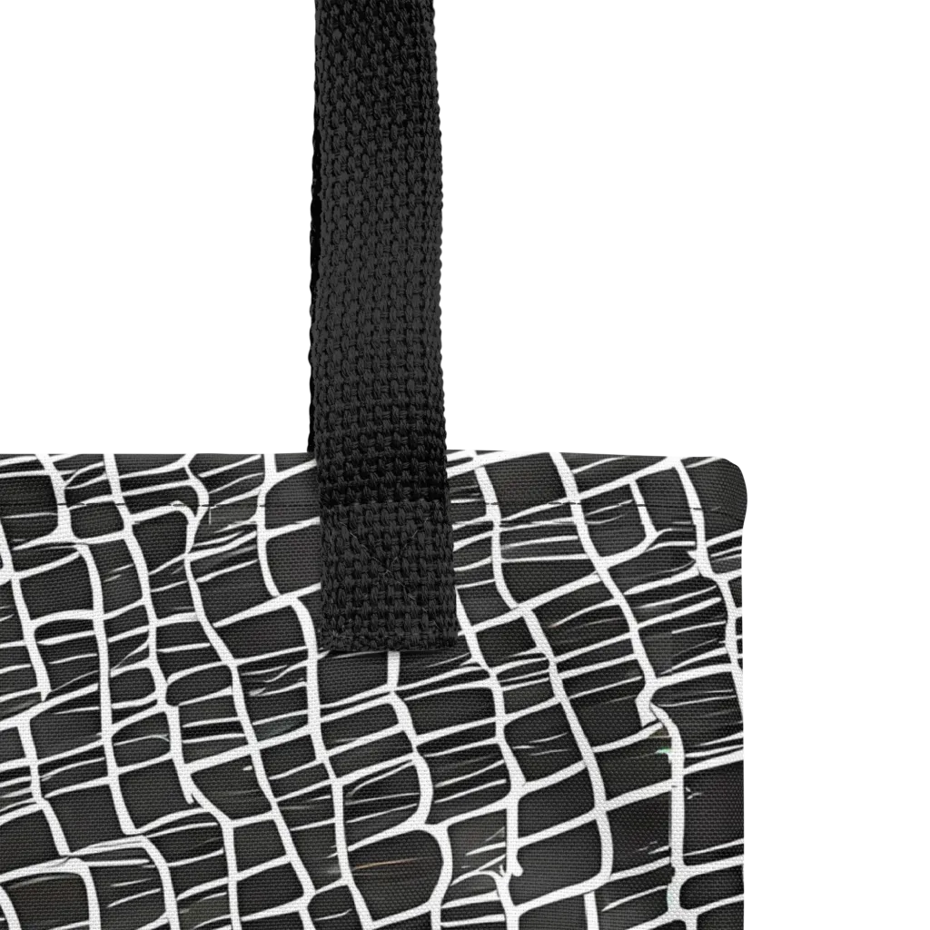 Ivory Grid on Tote Bag — Product details