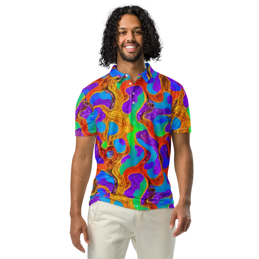 Prismwild on Men's Slim Fit Polo Shirt — Front