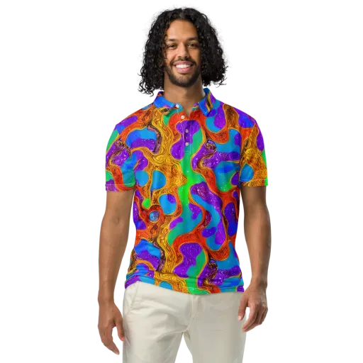 Prismwild on a Men's Slim Fit Polo Shirt