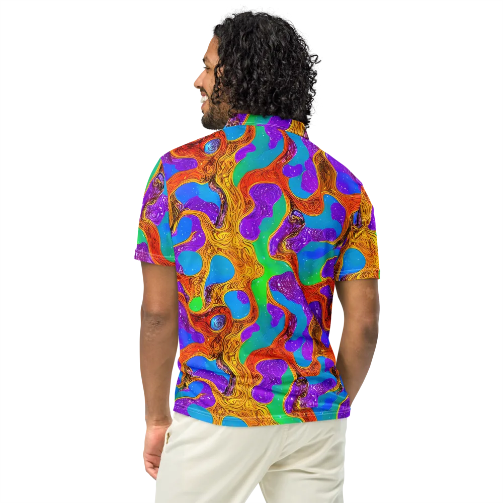 Prismwild on Men's Slim Fit Polo Shirt — Back