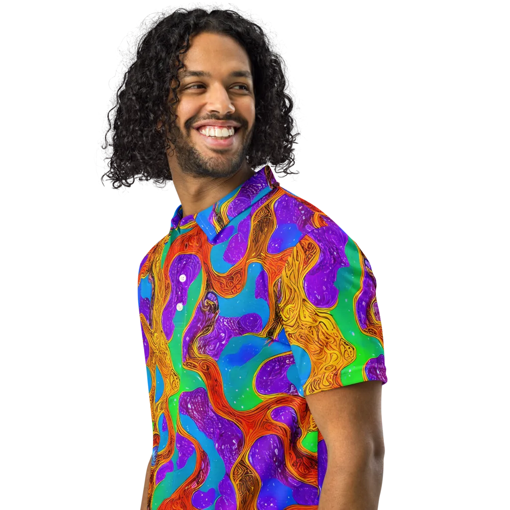 Prismwild on Men's Slim Fit Polo Shirt — Left Front
