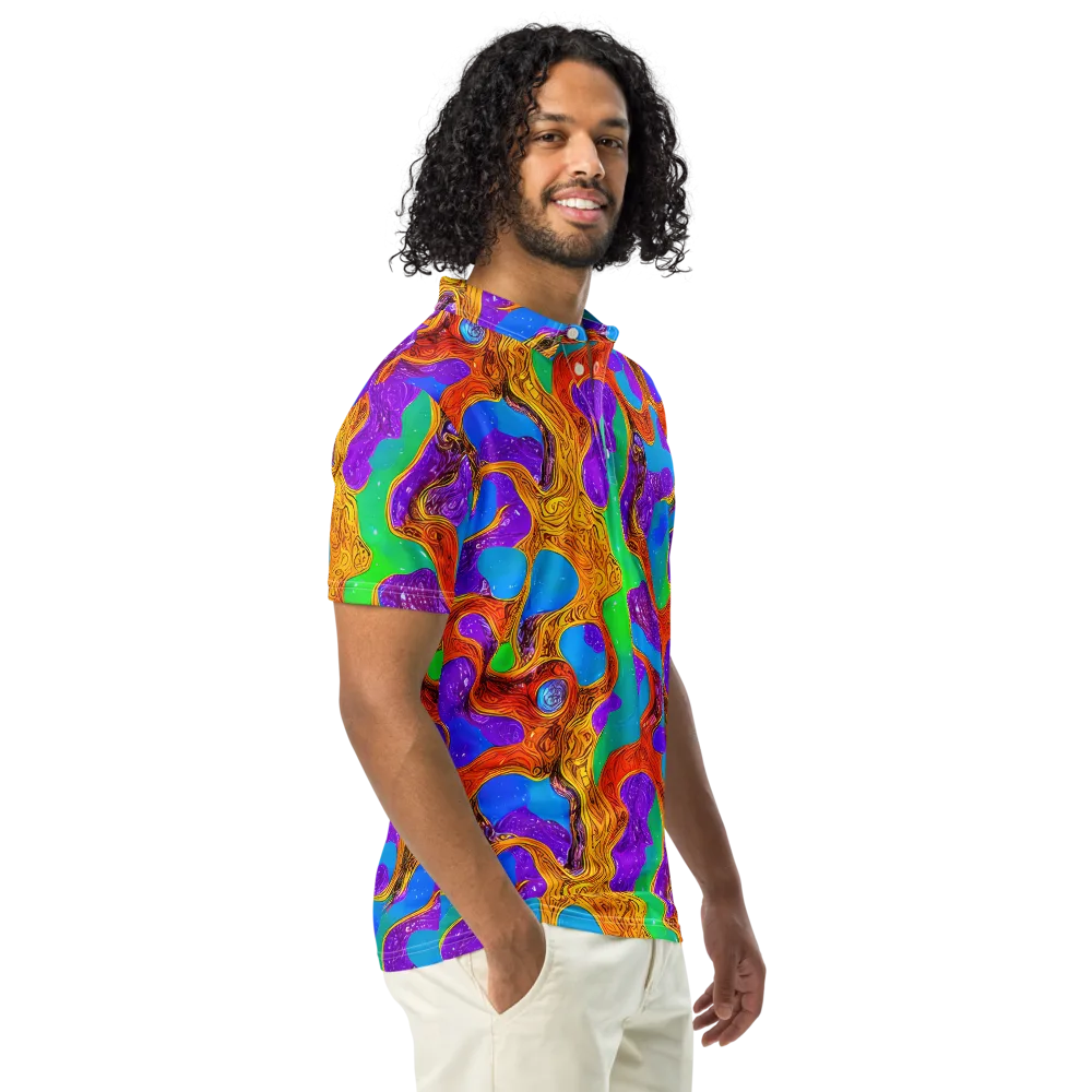Prismwild on Men's Slim Fit Polo Shirt — Right Front