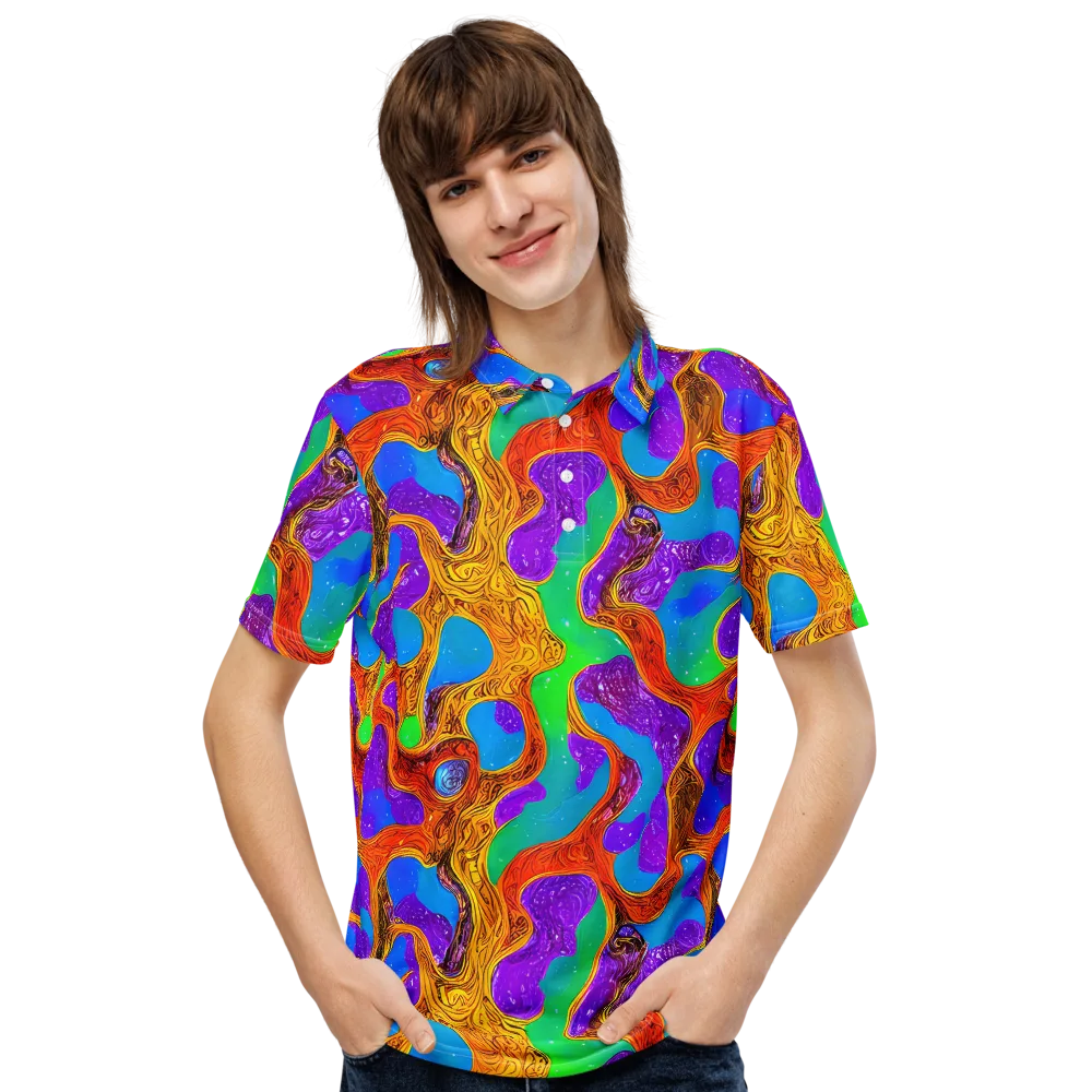 Prismwild on Men's Slim Fit Polo Shirt — Front