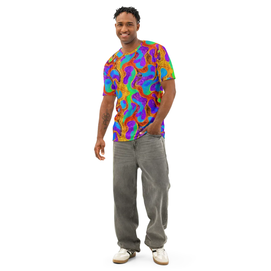 Prismwild on Men's Cotton Crew Neck T-Shirt — Front