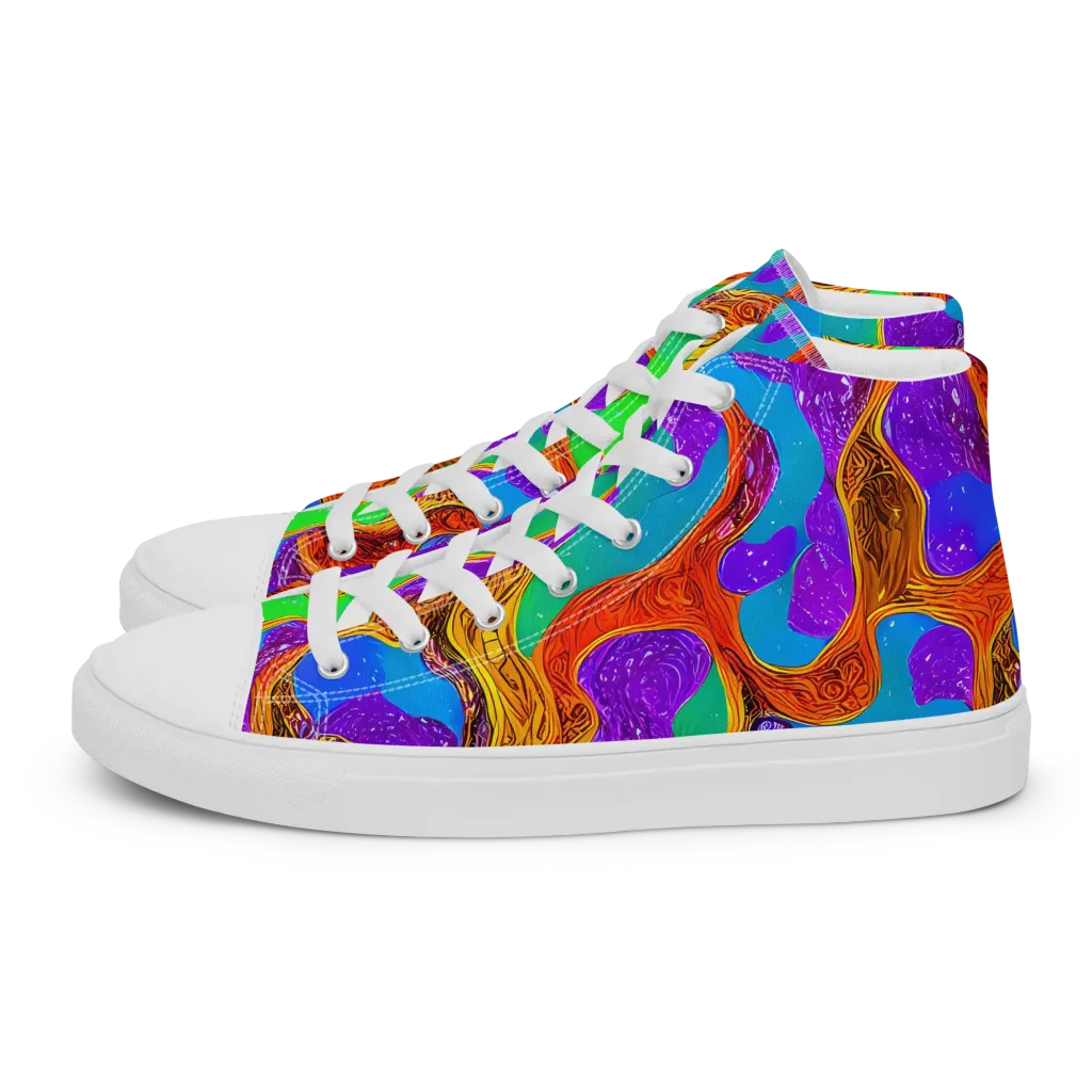 Prismwild on Men's High Top Canvas Shoes — Left