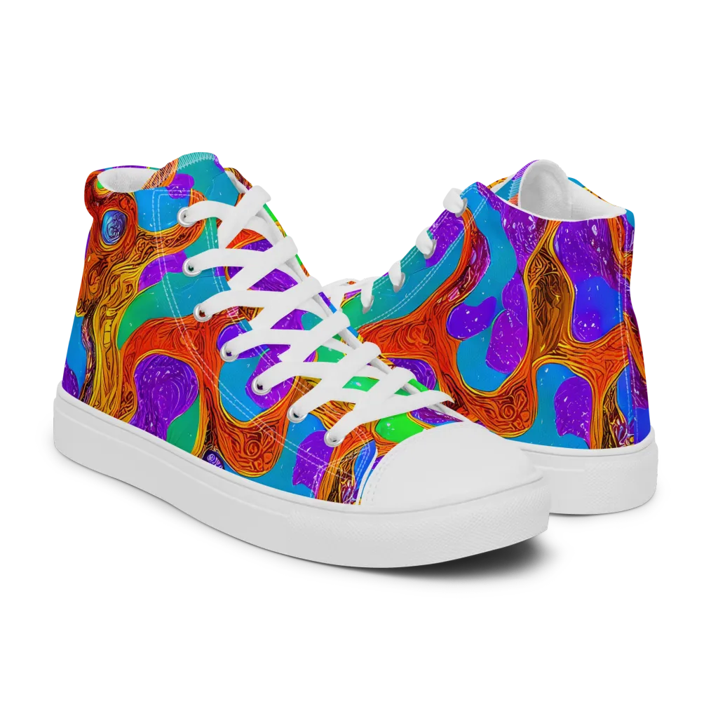 Prismwild on Men's High Top Canvas Shoes — Right