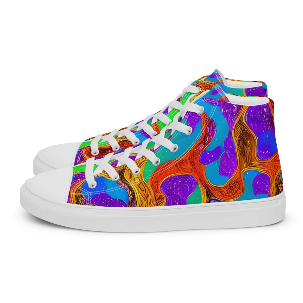 Prismwild on Women's High Top Canvas Shoes — Left