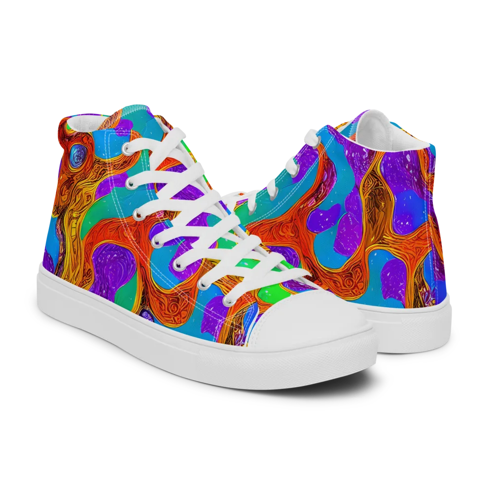Prismwild on Women's High Top Canvas Shoes — Right