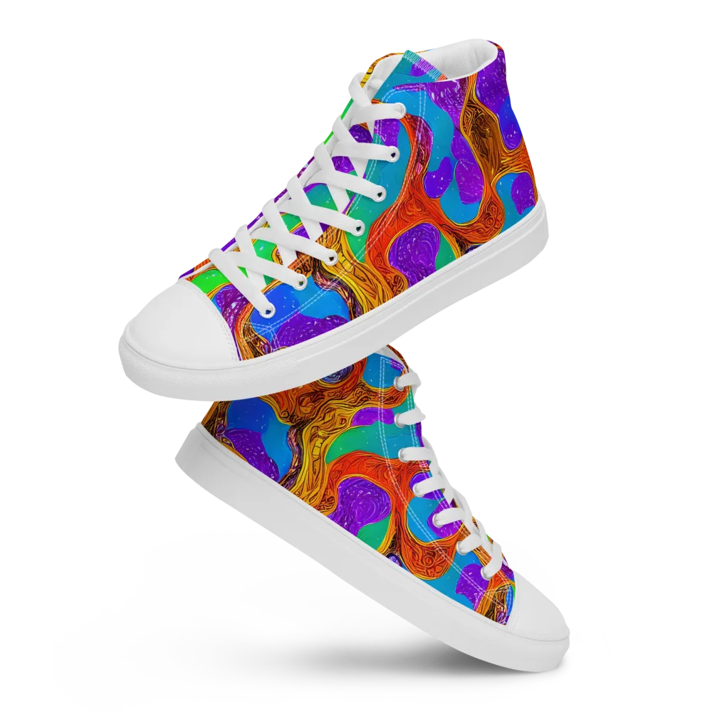 Prismwild on Women's High Top Canvas Shoes — Front