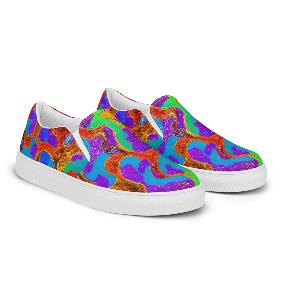 Prismwild on Men's Slip-On Canvas Shoes — Right Front