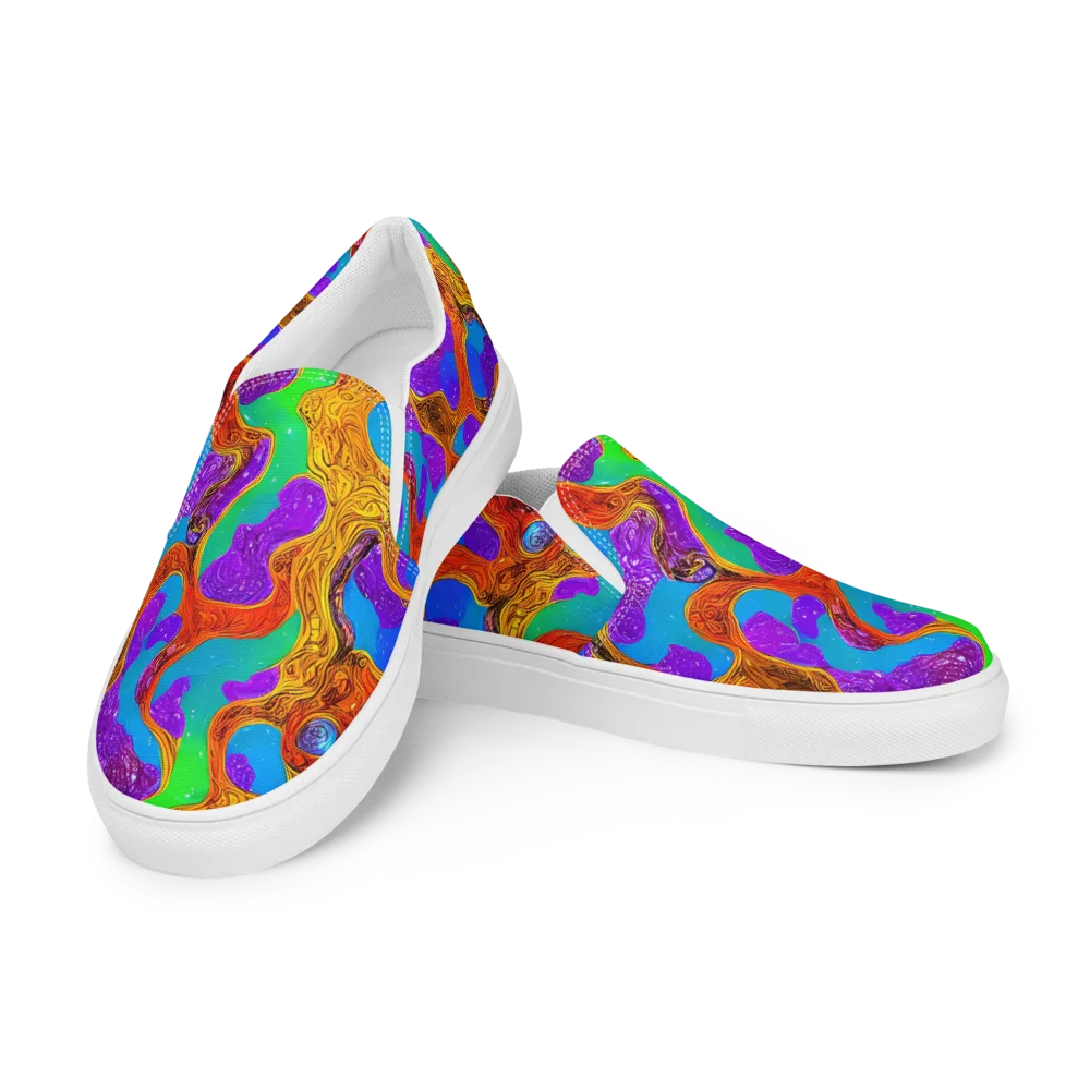 Prismwild on Men's Slip-On Canvas Shoes — Left Front