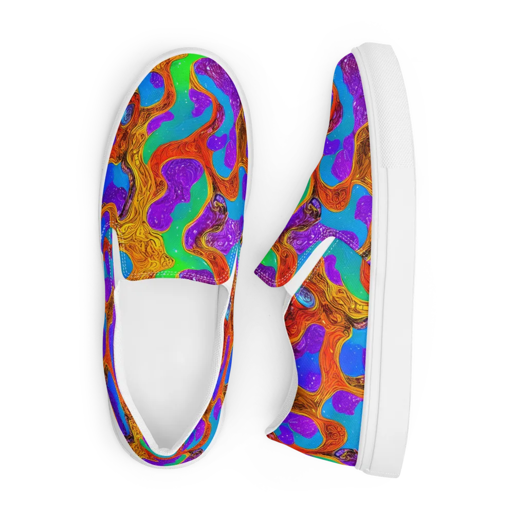 Prismwild on Men's Slip-On Canvas Shoes — Front