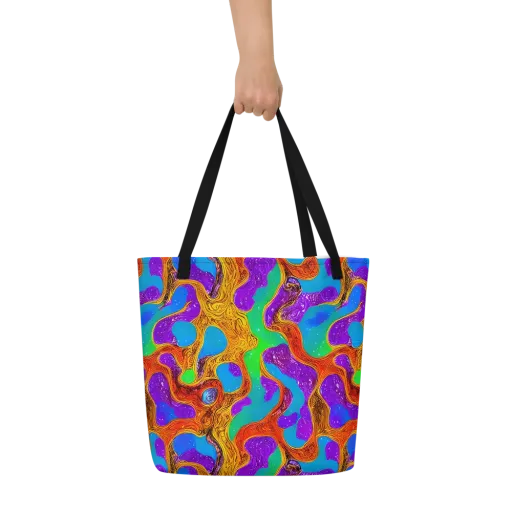 Prismwild on a Large Tote Bag W/ Pocket