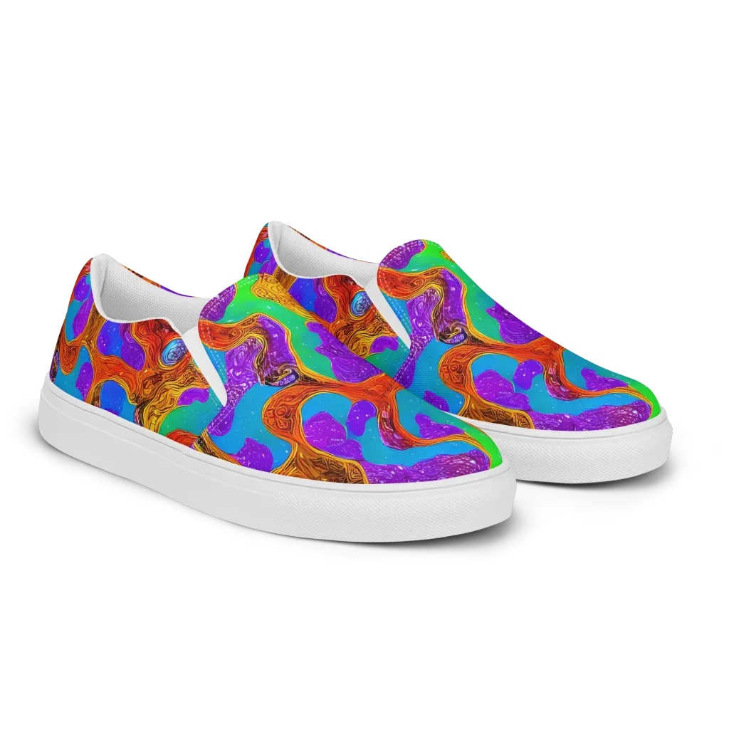 Prismwild on Women's Slip-On Canvas Shoes — Right Front