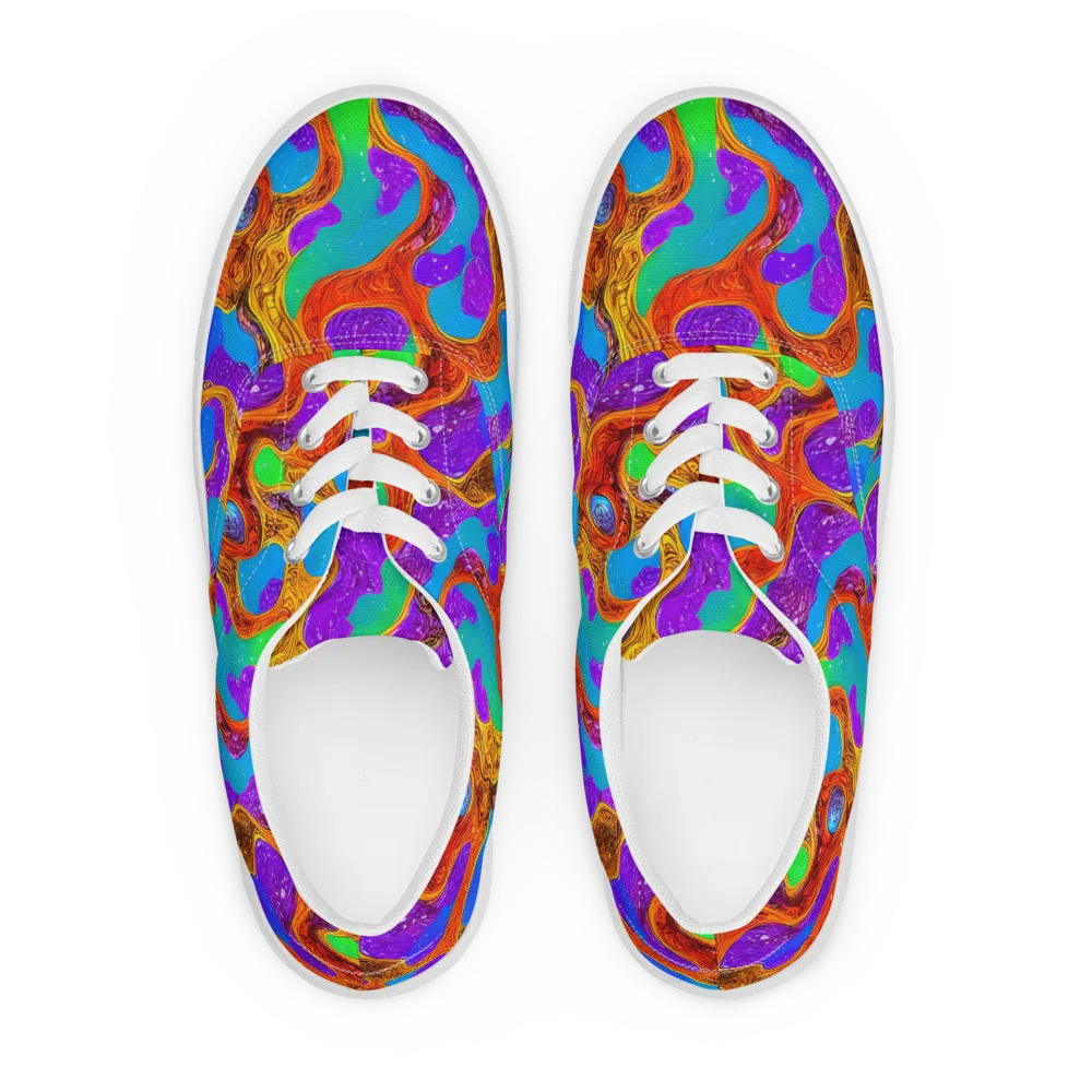 Prismwild on Men's Lace-Up Canvas Shoes — Front