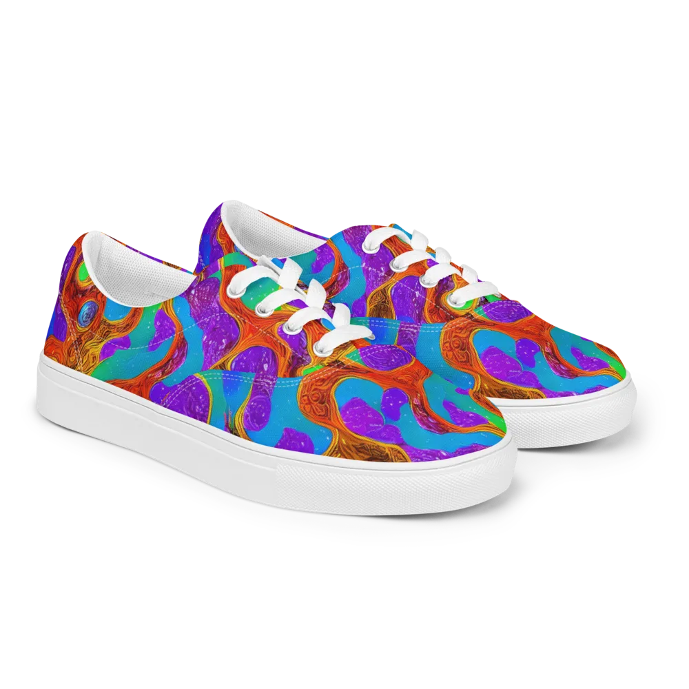Prismwild on Men's Lace-Up Canvas Shoes — Right Front