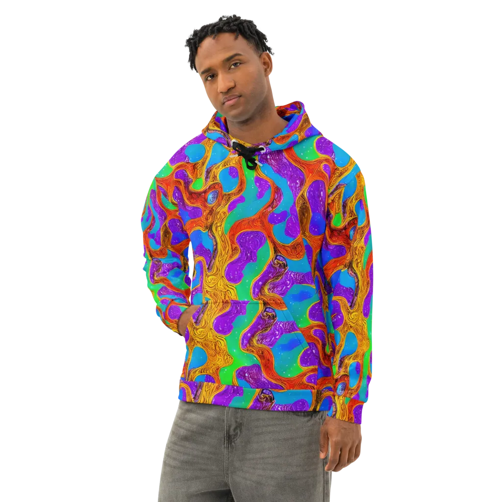Prismwild on Cotton Hoodie — Left Front
