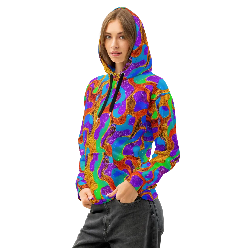 Prismwild on Cotton Hoodie — Left Front
