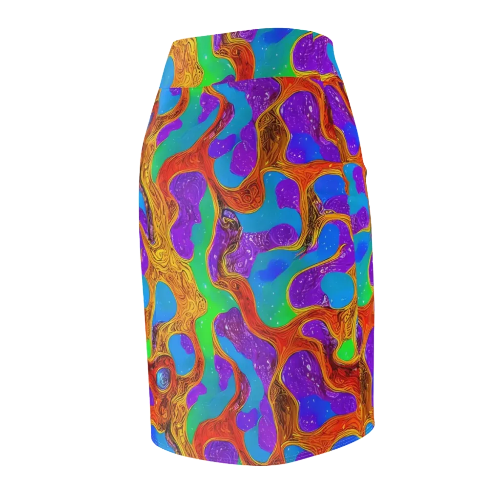 Prismwild on Pencil Skirt — Back Side