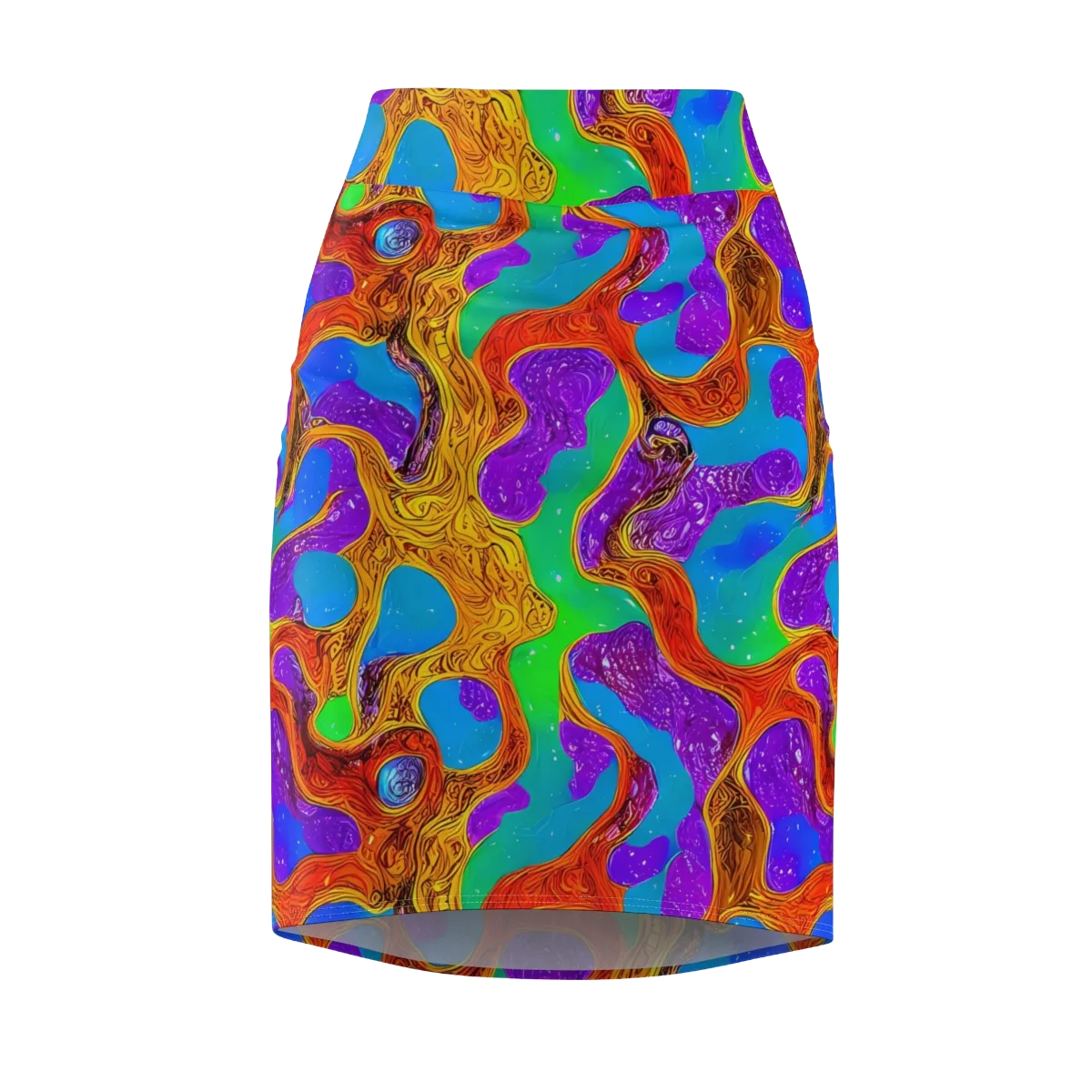 Prismwild on Pencil Skirt — Front
