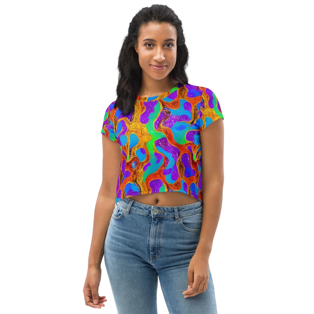Prismwild on Crop Tee — Front