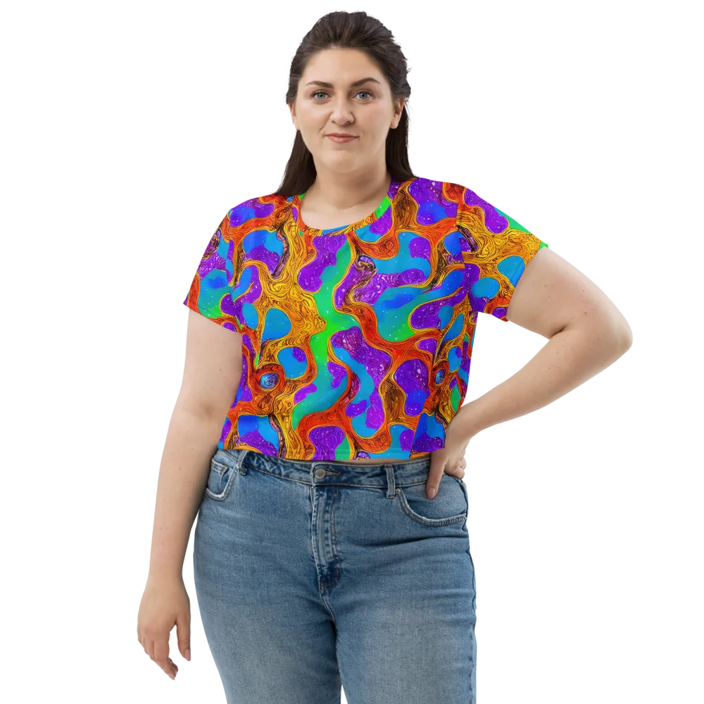 Prismwild on Crop Tee — Front