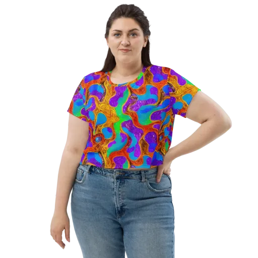 Prismwild on a Crop Tee