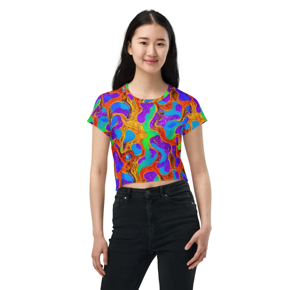 Prismwild on Crop Tee — Front