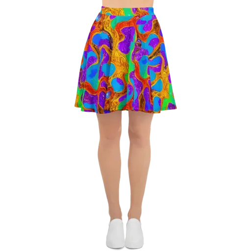 Prismwild on a Skater Skirt