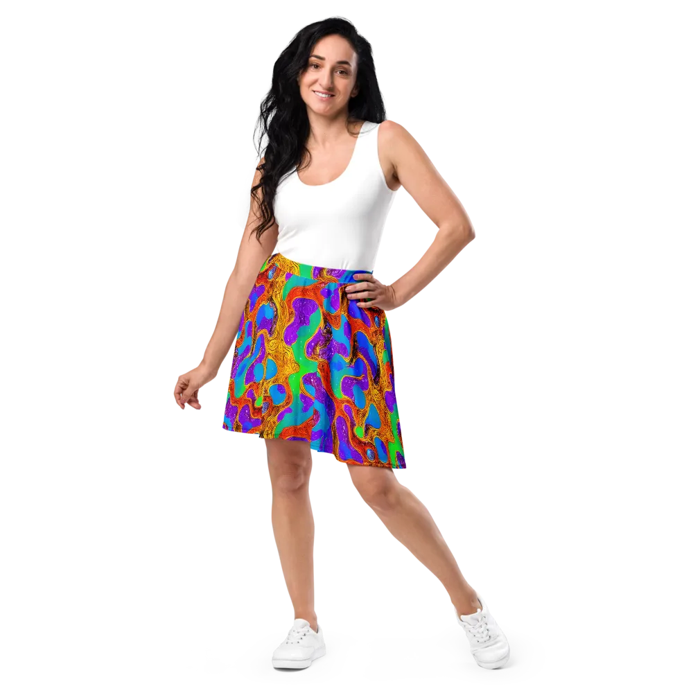 Prismwild on Skater Skirt — Front