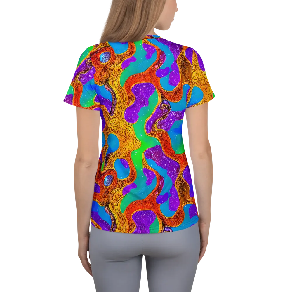 Prismwild on Women's Athletic T-Shirt — Back