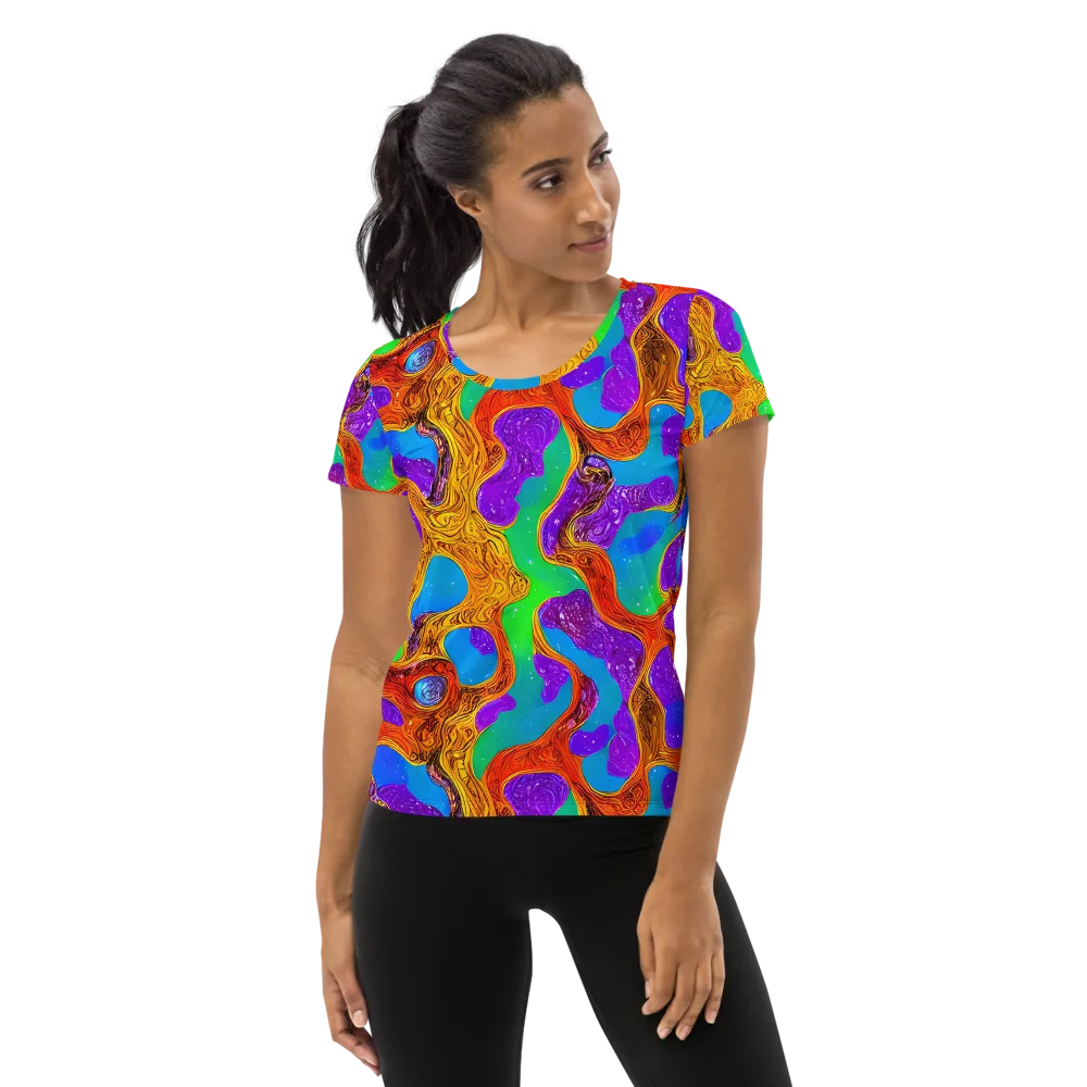 Prismwild on Women's Athletic T-Shirt — Front