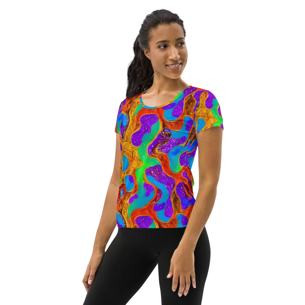 Prismwild on Women's Athletic T-Shirt — Left