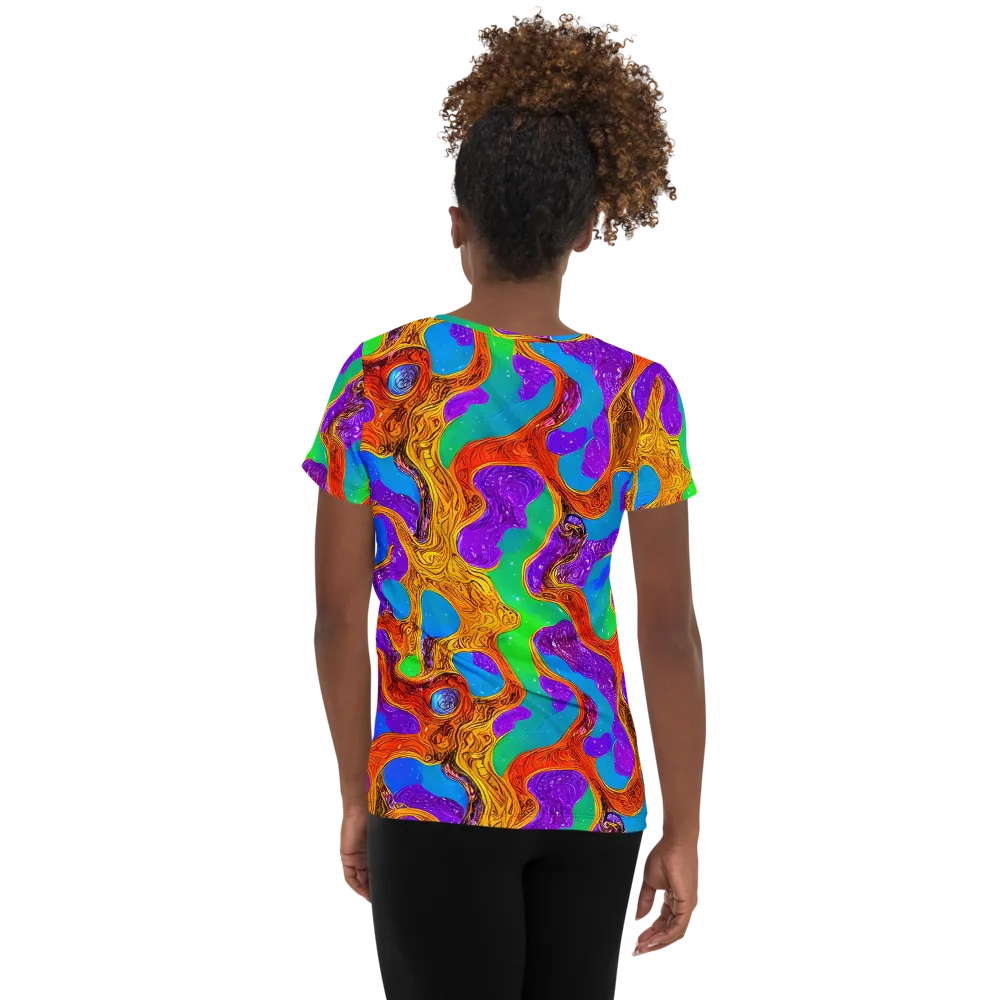 Prismwild on Women's Athletic T-Shirt — Back